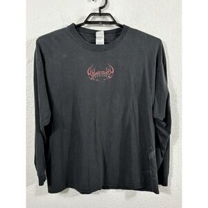 Vintage Orange County Choppers Shirt Mens XL Black Long Sleeve Flames 2000s